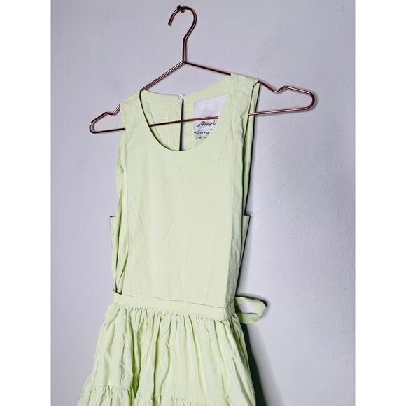 3.1 PHILLIP LIM X RTR Pale Yellow Sleeveless Belted Midi Dress Size 4 - Picture 15 of 16